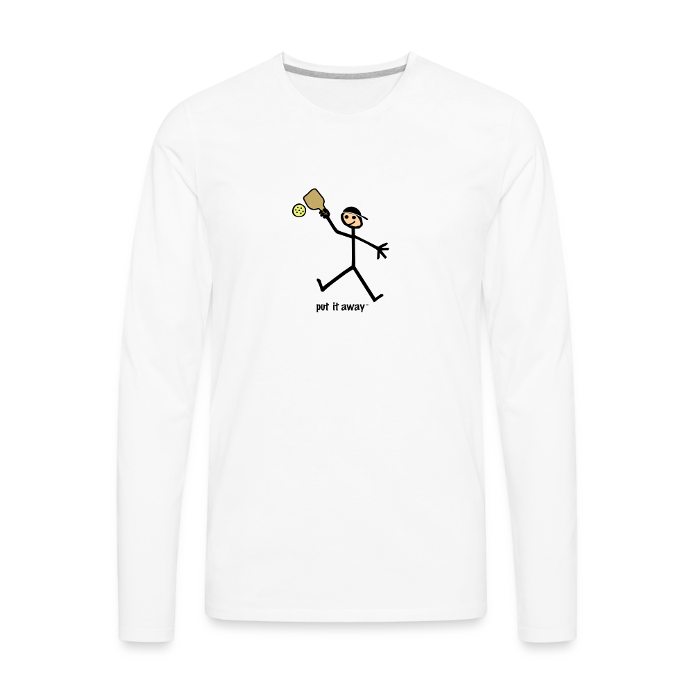 Put It Away Men's Premium Long Sleeve T-Shirt | Spreadshirt 875 - white