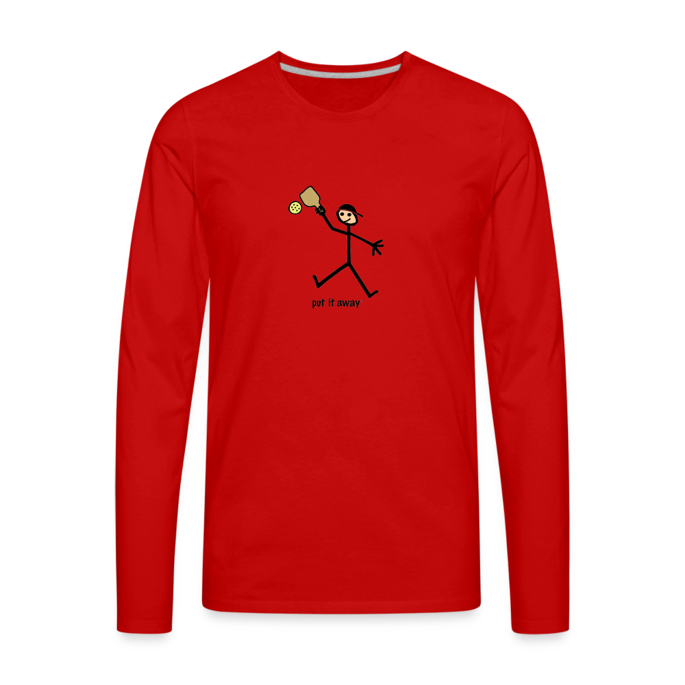 Put It Away Men's Premium Long Sleeve T-Shirt | Spreadshirt 875 - red