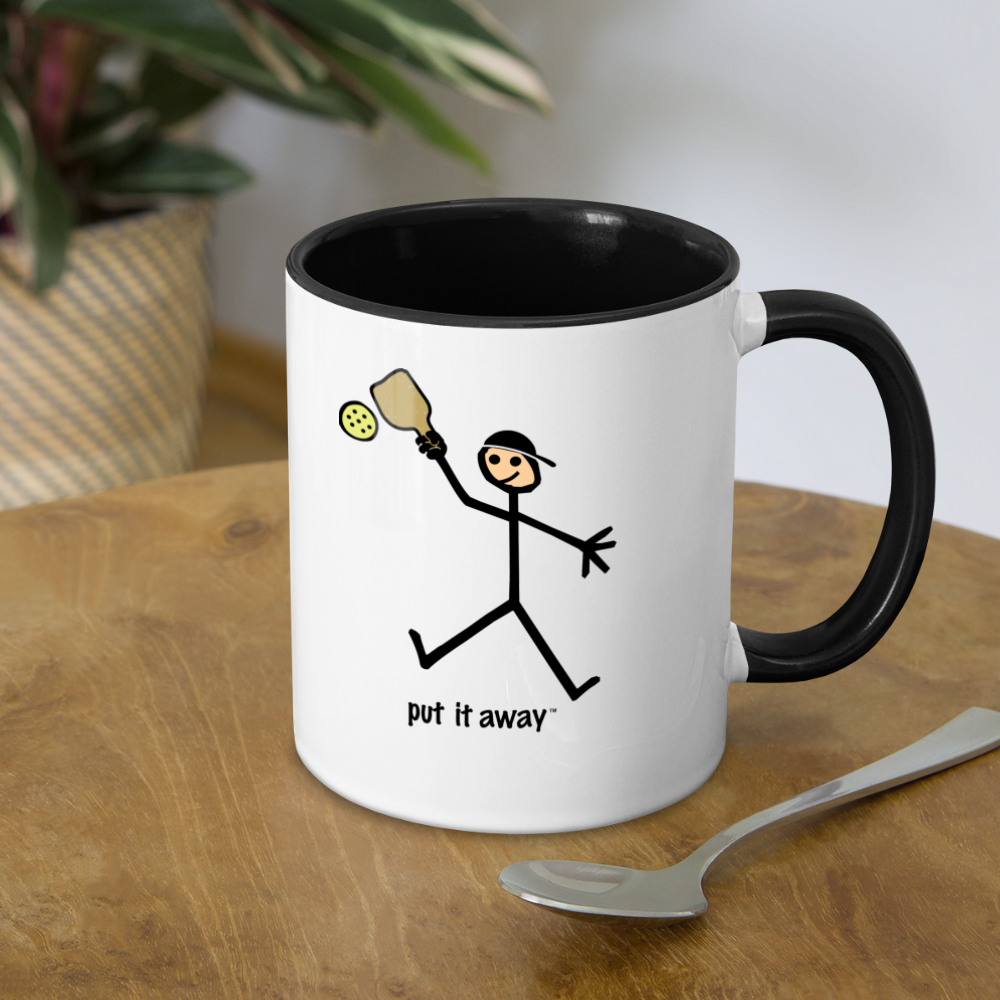 Put It Away Two Tone Mug - white/black