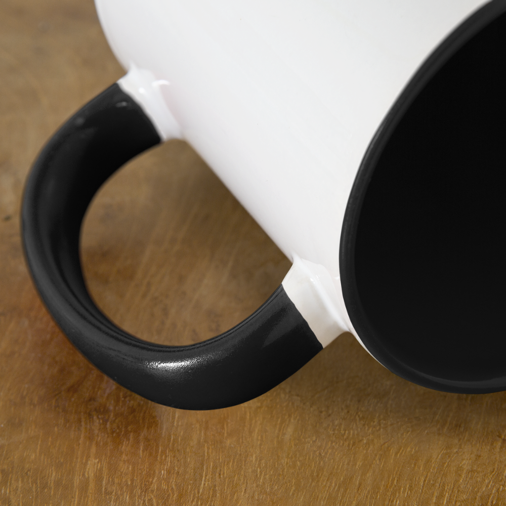 Put It Away Two Tone Mug - white/black