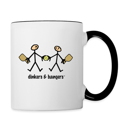 Dinkers & Bangers Two Tone Mug - white/black