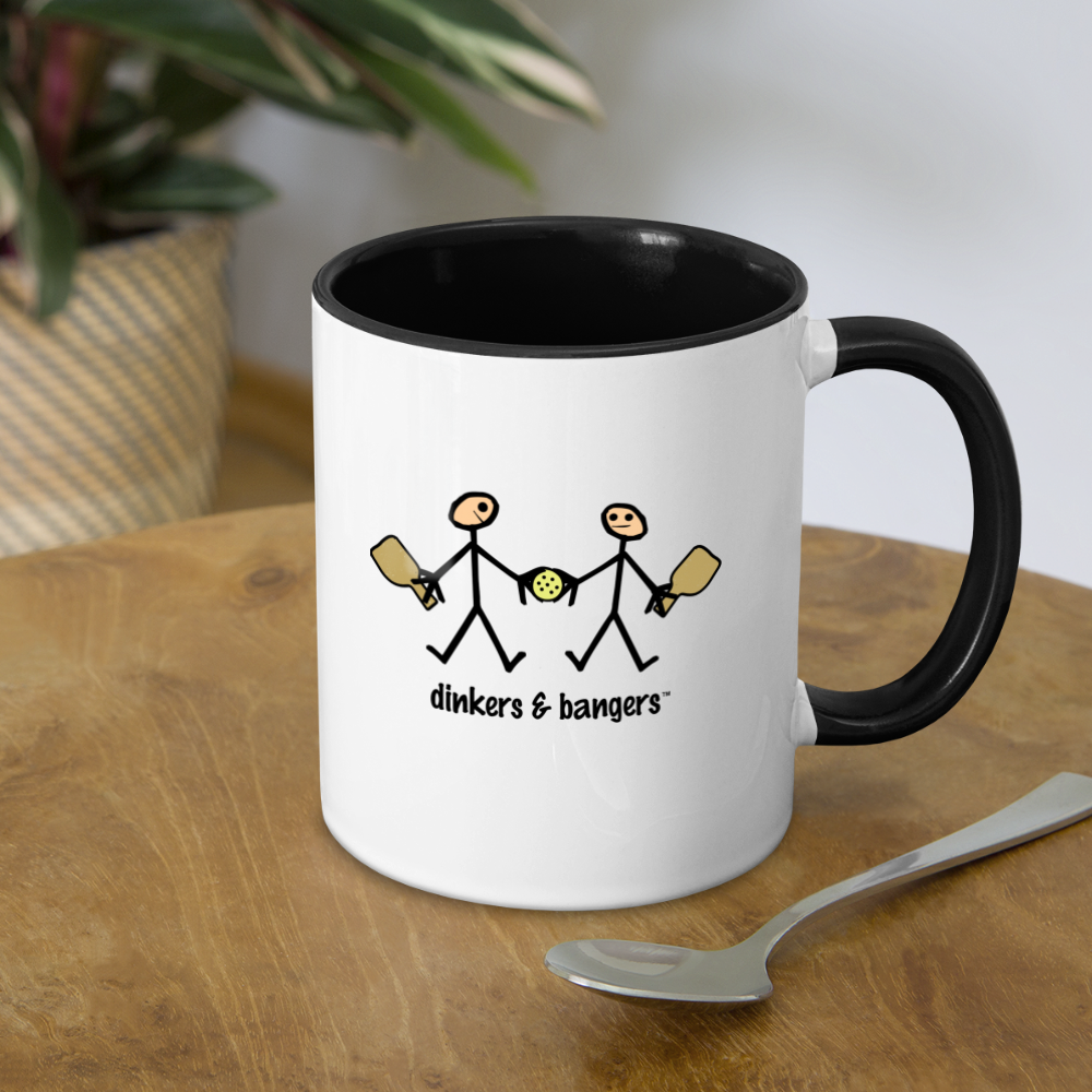 Dinkers & Bangers Two Tone Mug - white/black