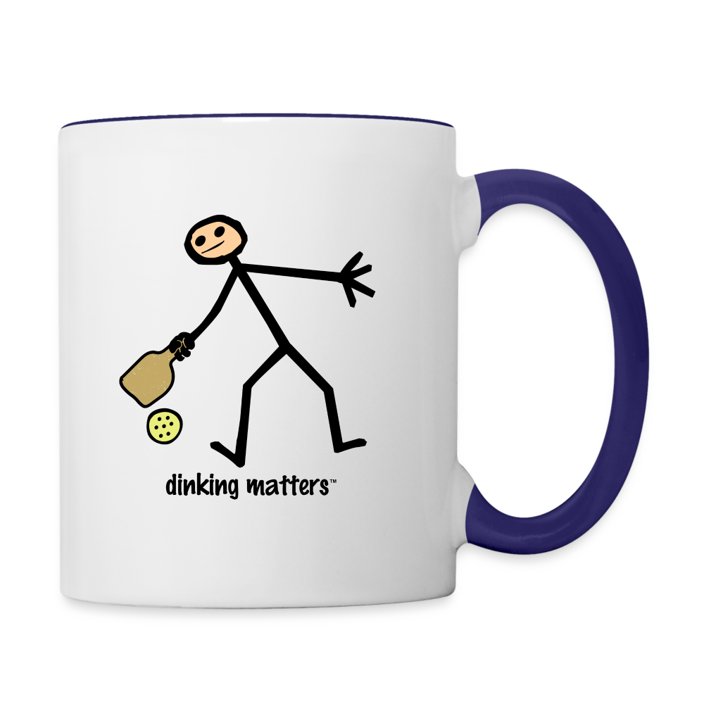 Dinking Matters Two Tone Mug - white/cobalt blue