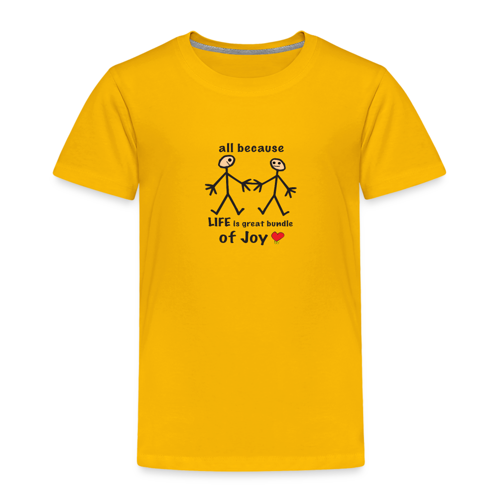 AB Life is a Bundle of Joy in Toddler Premium T-Shirt | Spreadshirt 814 - sun yellow