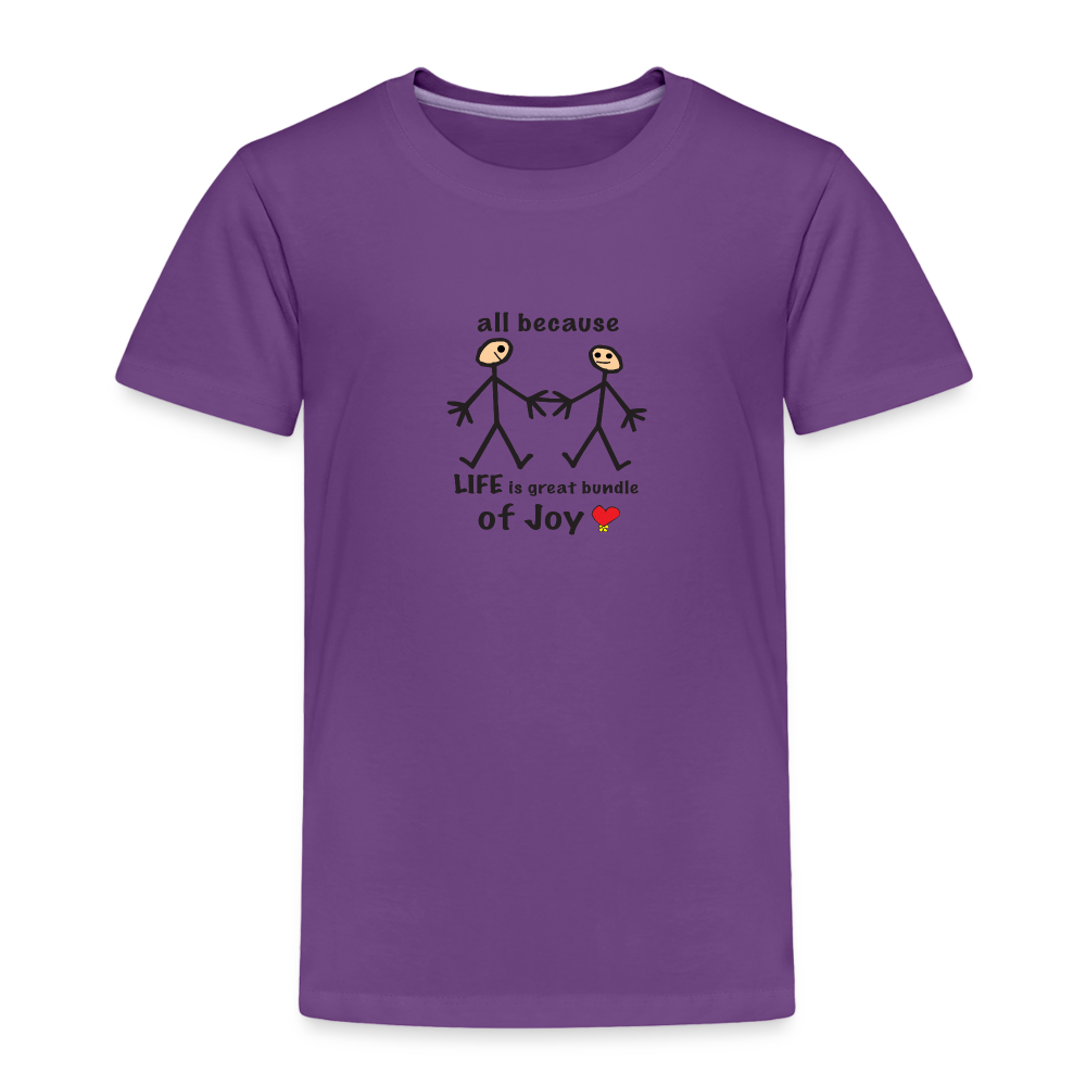 AB Life is a Bundle of Joy in Toddler Premium T-Shirt | Spreadshirt 814 - purple