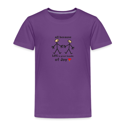 AB Life is a Bundle of Joy in Toddler Premium T-Shirt | Spreadshirt 814 - purple