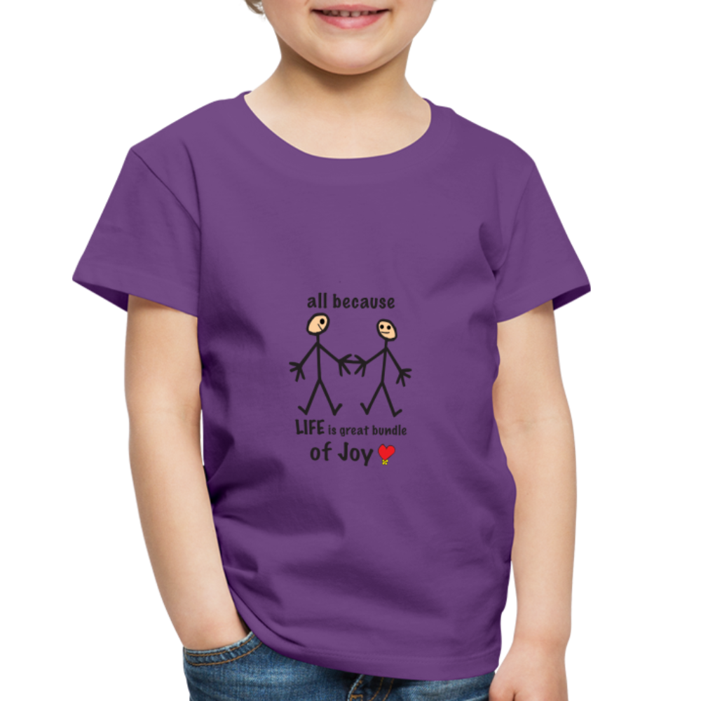 AB Life is a Bundle of Joy in Toddler Premium T-Shirt | Spreadshirt 814 - purple