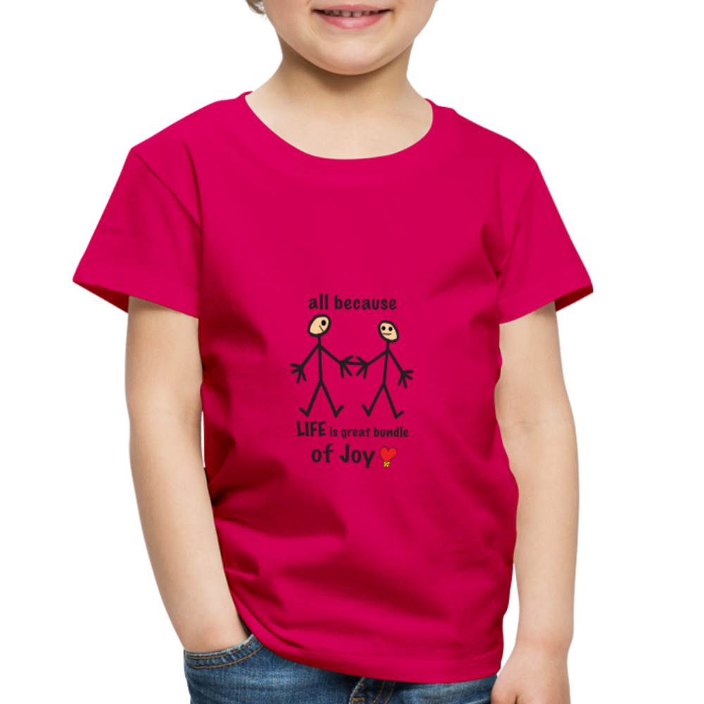 AB Life is a Bundle of Joy in Toddler Premium T-Shirt | Spreadshirt 814 - dark pink