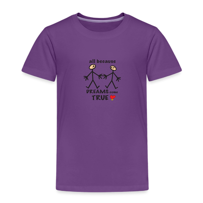 AB Dreams Come True in Toddler Premium T-Shirt | Spreadshirt 814 - purple