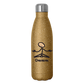 Ommm  Insulated Stainless Steel Water Bottle - gold glitter