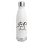in training Insulated Stainless Steel Water Bottle - white