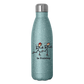 in training Insulated Stainless Steel Water Bottle - turquoise glitter