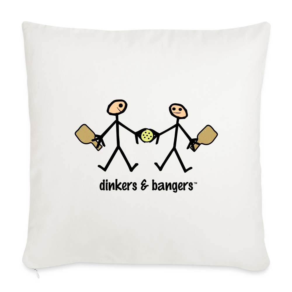 dinkers & bangers Throw Pillow Cover - natural white