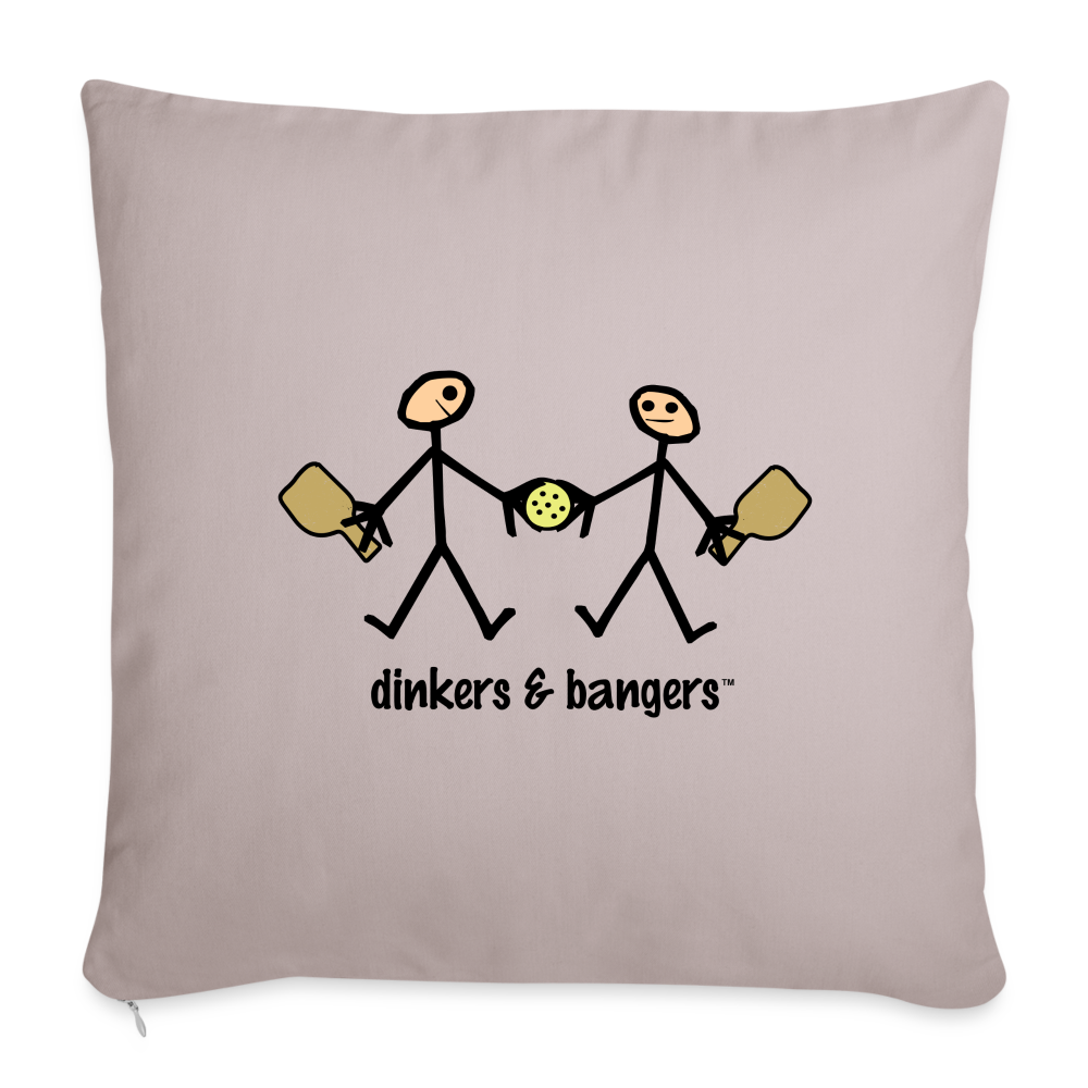 dinkers & bangers Throw Pillow Cover - light taupe