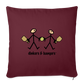 dinkers & bangers Throw Pillow Cover - burgundy