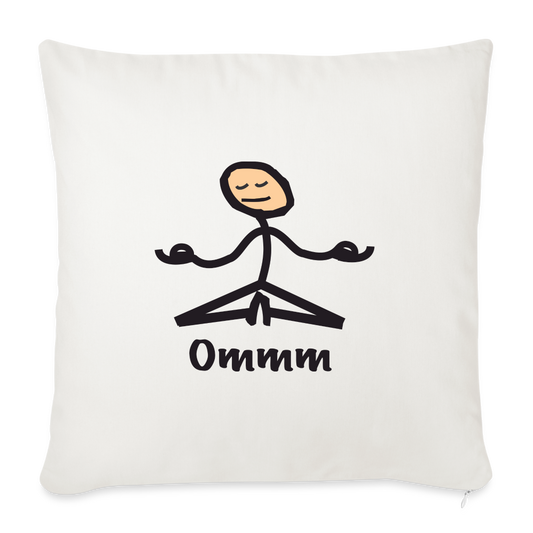 Ommm Throw Pillow Cover - natural white