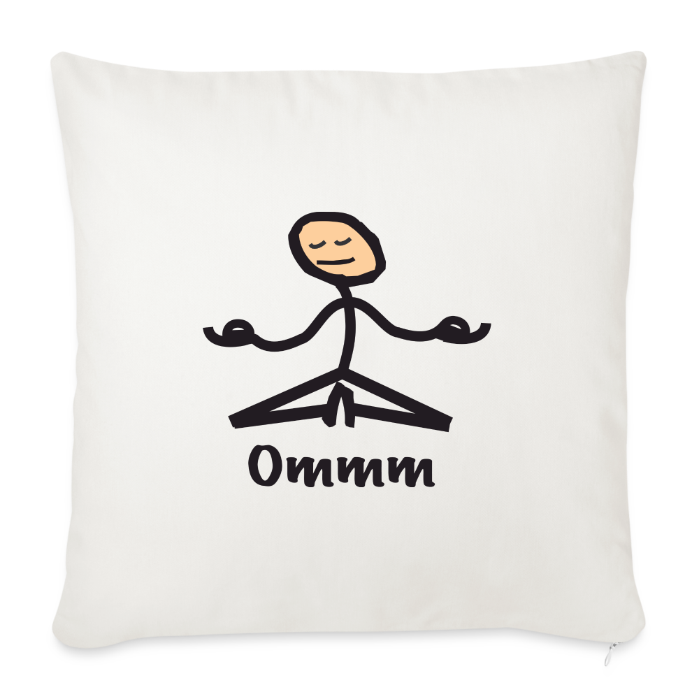 Ommm Throw Pillow Cover - natural white