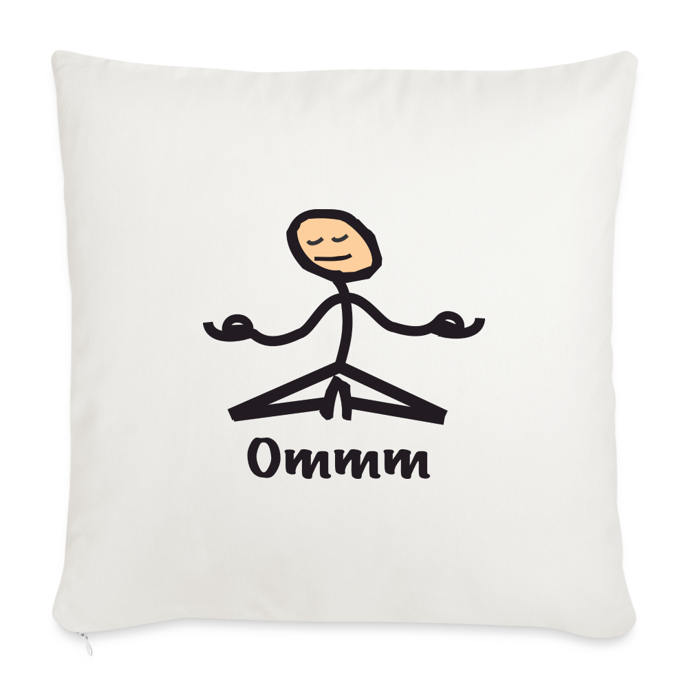 Ommm Throw Pillow Cover - natural white