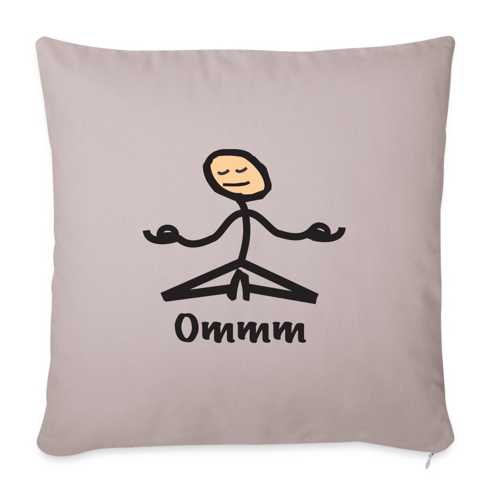 Ommm Throw Pillow Cover - light taupe