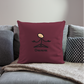 Ommm Throw Pillow Cover - burgundy