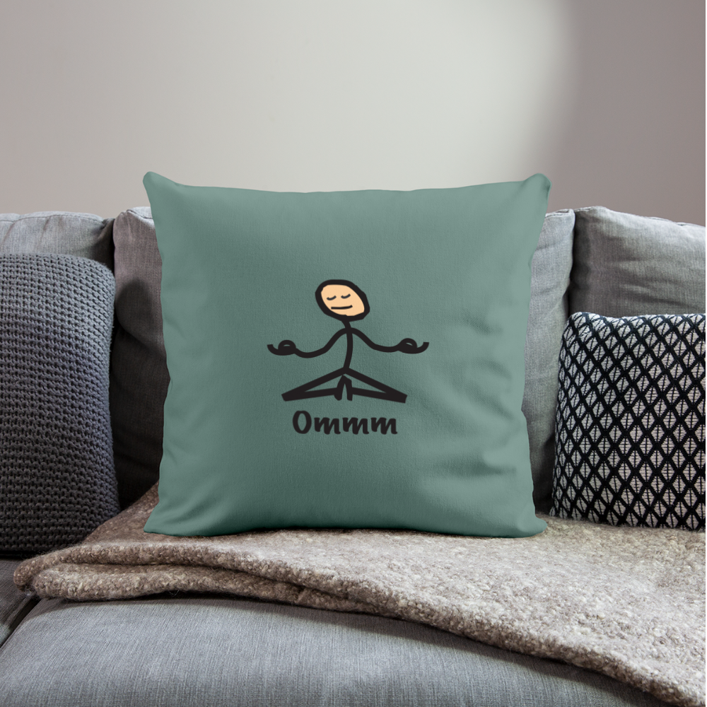 Ommm Throw Pillow Cover - cypress green