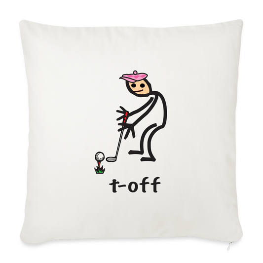 t-off Throw Pillow Cover - natural white