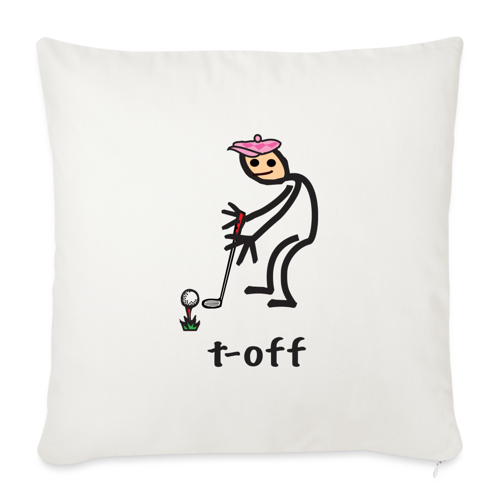 t-off Throw Pillow Cover - natural white