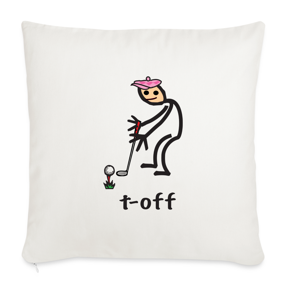 t-off Throw Pillow Cover - natural white