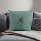 t-off Throw Pillow Cover - cypress green