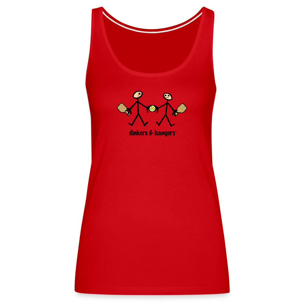 Dinkers & Bangers Women’s Premium Tank Top - red