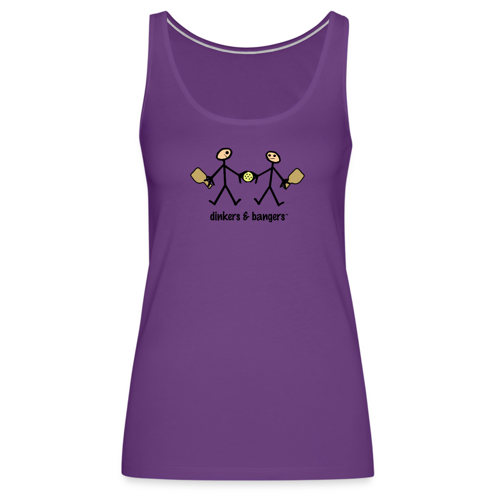 Dinkers & Bangers Women’s Premium Tank Top - purple