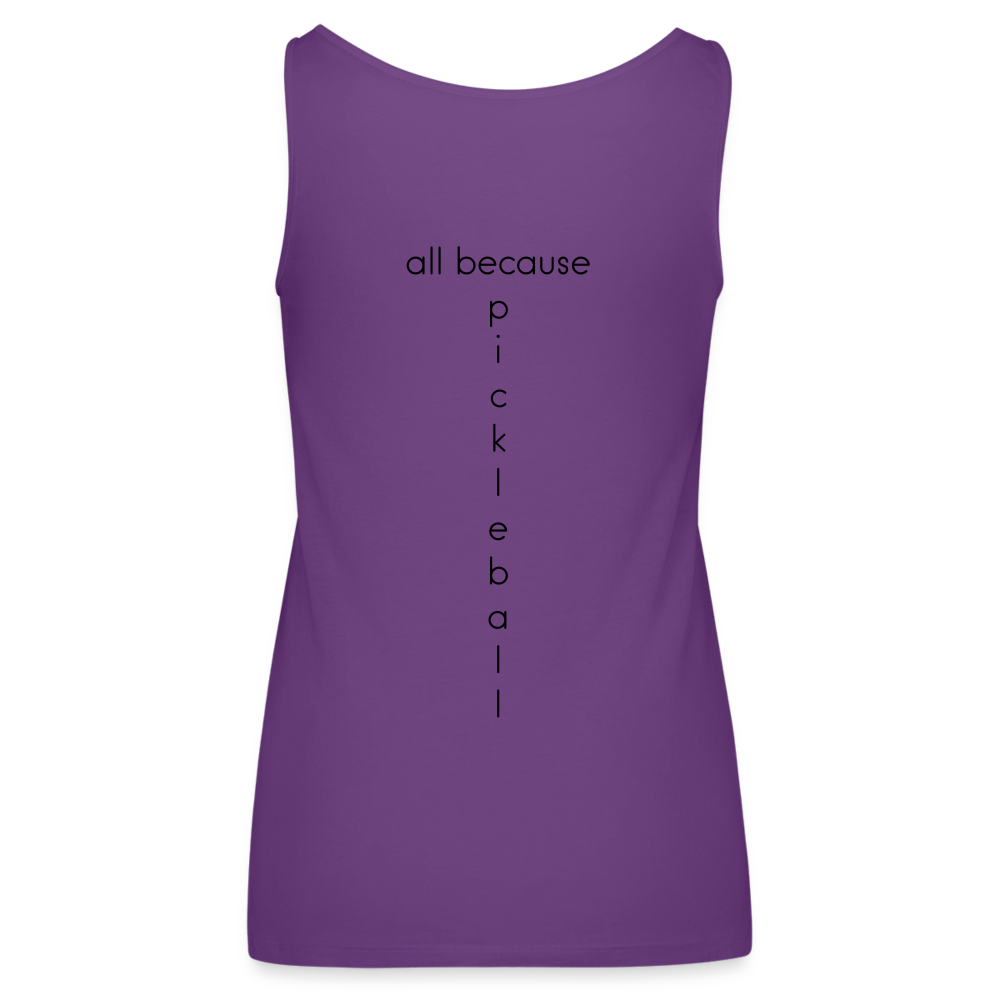 Dinkers & Bangers Women’s Premium Tank Top - purple