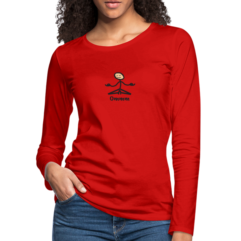 Ommm Women's Premium Long Sleeve T-Shirt - red