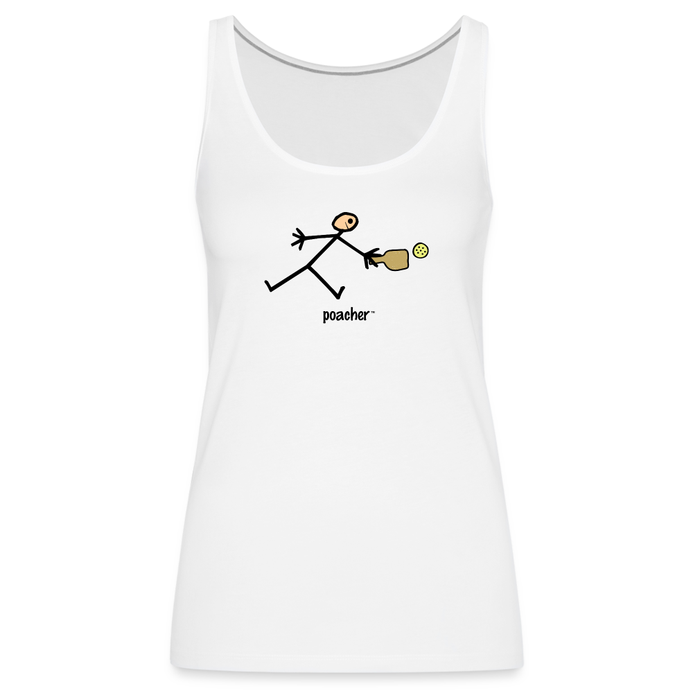 Poacher Women’s Premium Tank Top - white