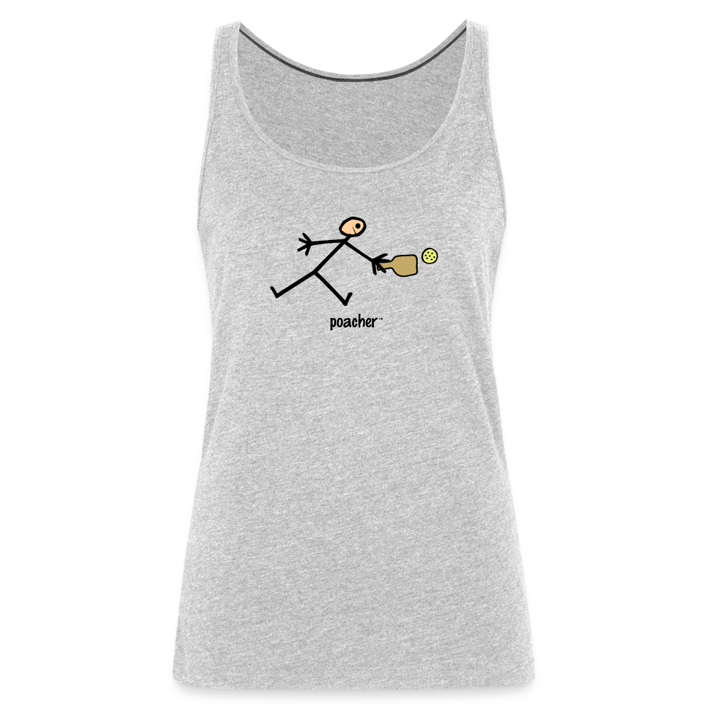 Poacher Women’s Premium Tank Top - heather gray