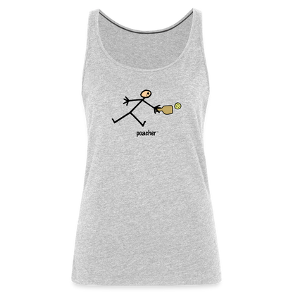 Poacher Women’s Premium Tank Top - heather gray