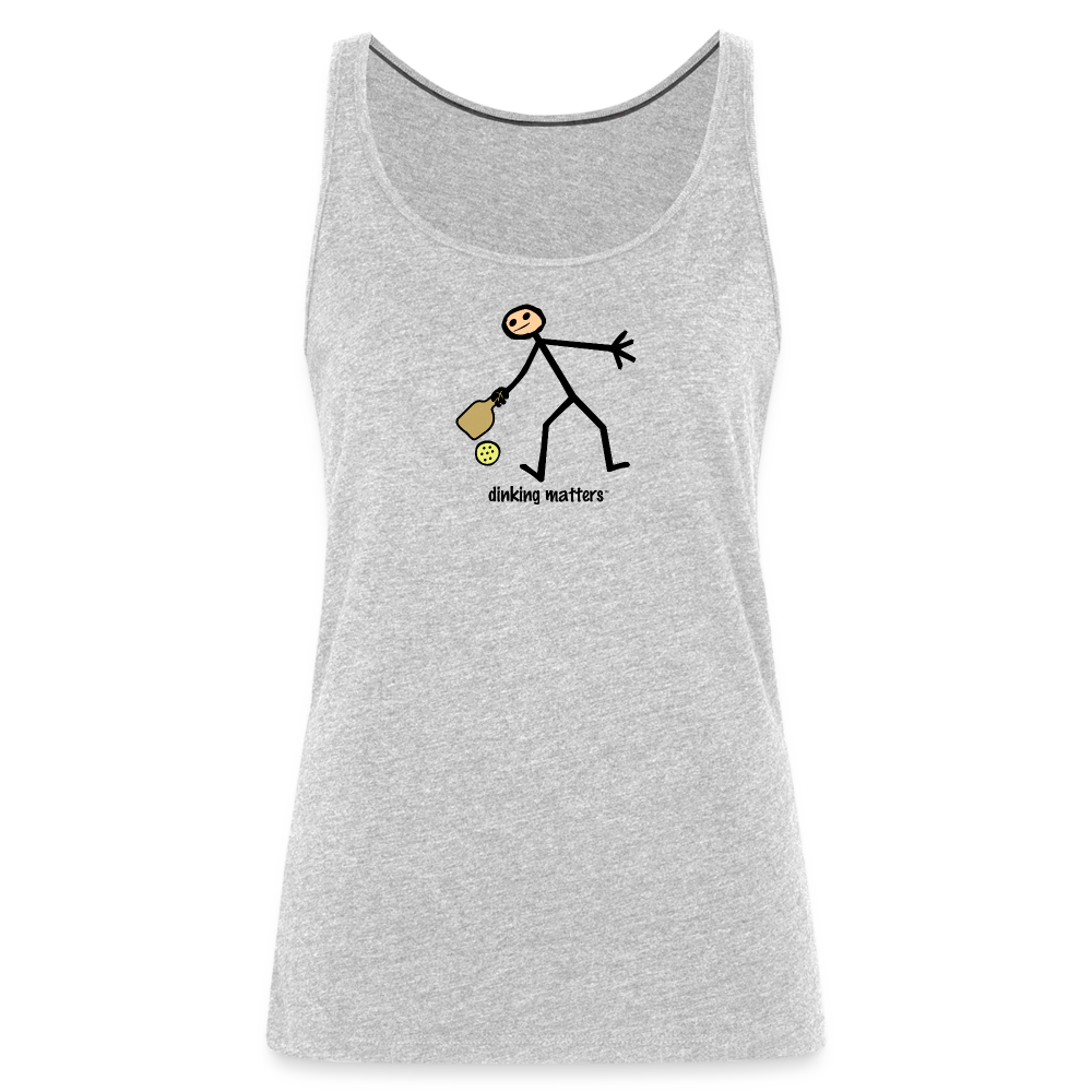 Dinking Matters Women’s Premium Tank Top - heather gray