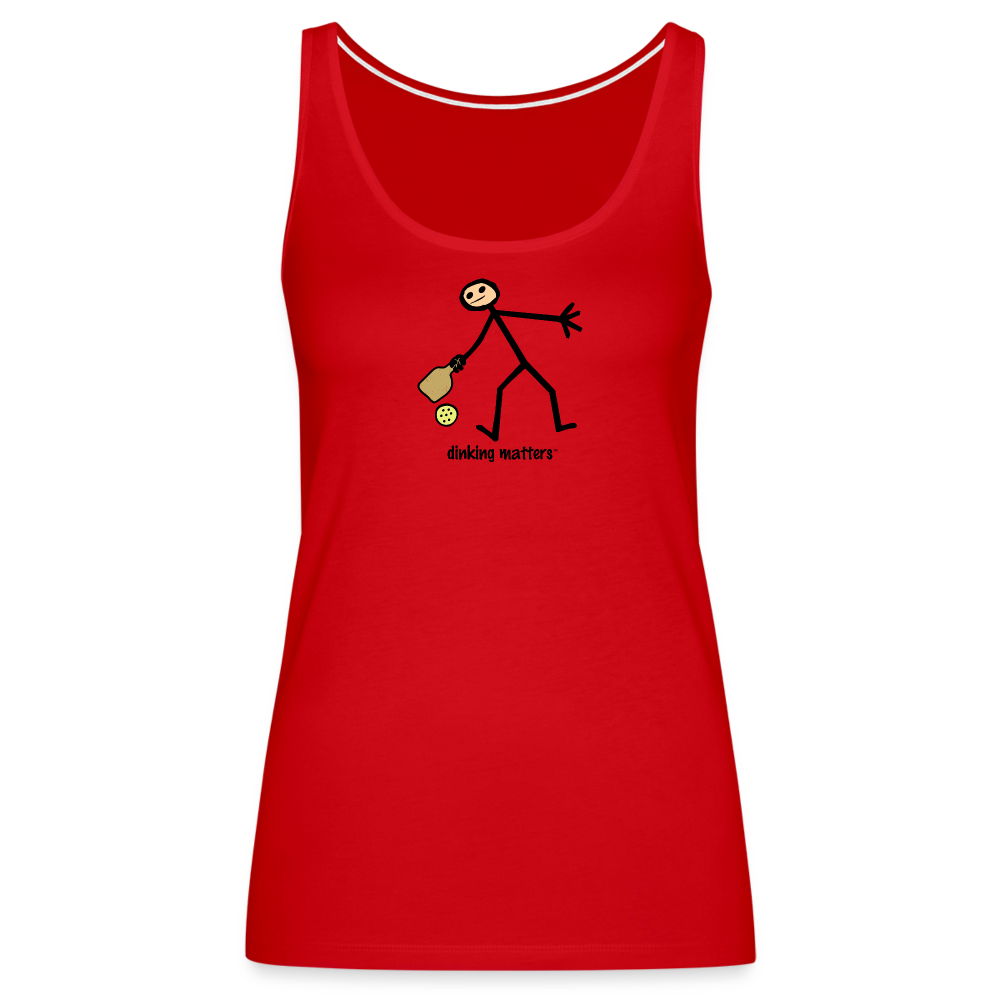 Dinking Matters Women’s Premium Tank Top - red