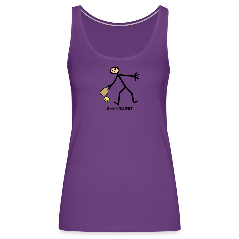 Dinking Matters Women’s Premium Tank Top - purple