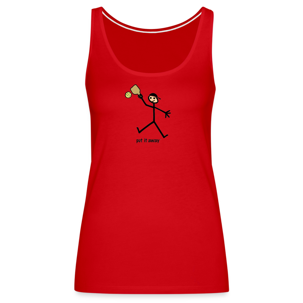 Put It Away Women’s Premium Tank Top - red