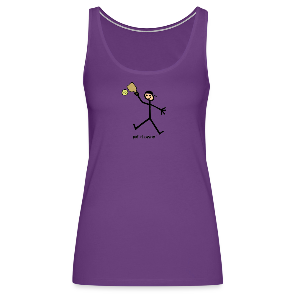 Put It Away Women’s Premium Tank Top - purple